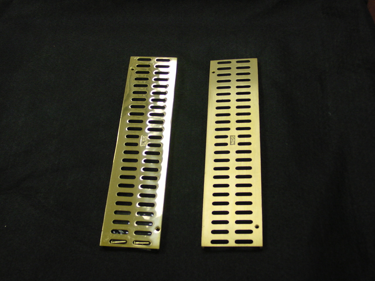 NDS Mini Channel Grate Satin Brass The Drainage Products Store
