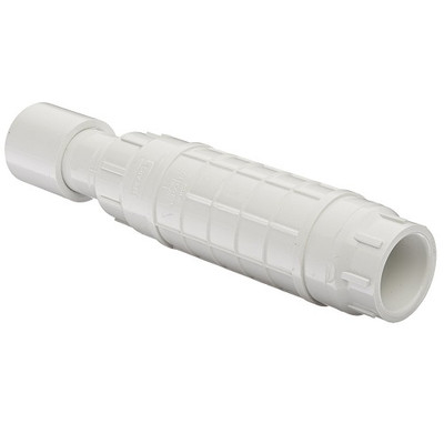 1 1/4" PVC Expansion Repair Coupling (White) (S x S)