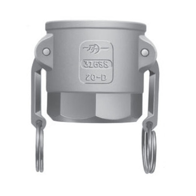 4" Part D, Aluminum Coupler x Female Pipe Threads