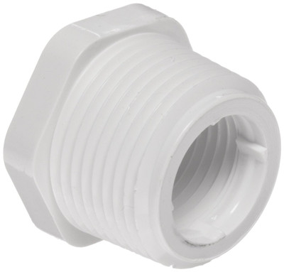 3/4" x 3/8" PVC Schedule 40 Reducer Bushing (MPT x FPT)