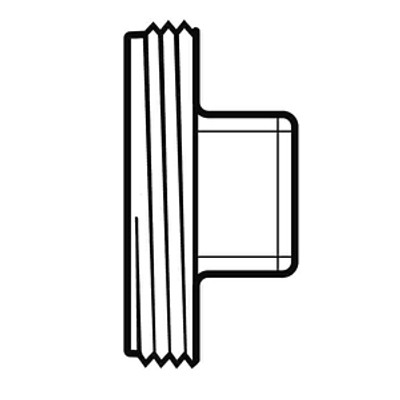 12" PVC SDR35 Threaded Plug (MPT)