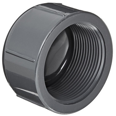 6" PVC Schedule 80 Fabricated Cap (FPT)