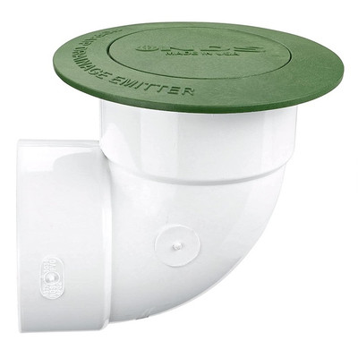 4" NDS Pop-Up Emitter with SDR35 Elbow (Green) (Each)