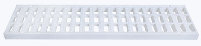 NDS Pro Series 5" Light Traffic Channel Grate - White (Box of 10)