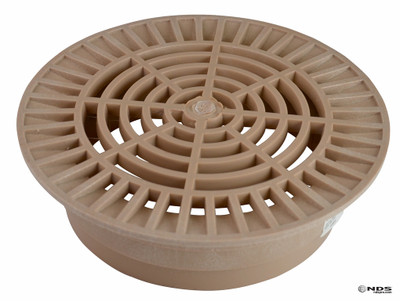 NDS 10" Round Grate for 8" Pipe - Sand (Box of 10)