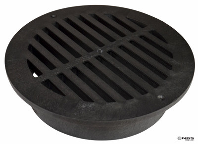 NDS 12" Round Grate - Black (Box of 6)