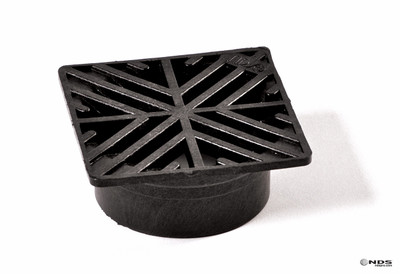 NDS  4" Square Grate - Black (Box of 40)