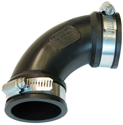 Fernco PVC  4" Flexible Qwik Ell 90
