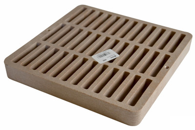 NDS Square Plastic Grate for 9" Basin - Sand (Each)
