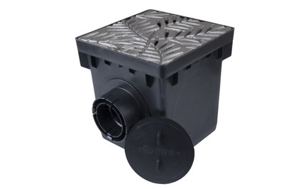 12" Catch Basin Kit w/ Cast Iron Decorative Locust Grate 12" Catch Basin Kit w/ Cast Iron Decorative Locust Grate