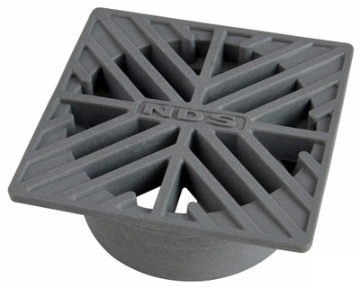 NDS  4" Square Grate - Gray (Each)