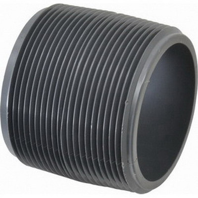 1 1/4" x Close PVC Schedule 80 Nipple (MPT x MPT)