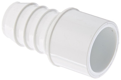 1/2" PVC Pipe Insert Adapter (Insert x Spigot) (White)