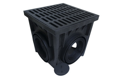 NDS 24" Four Hole Catch Basin Kit w/ Cast Iron Grate