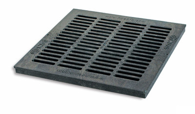 NDS Square Plastic Grate For 18" Basin - Black
