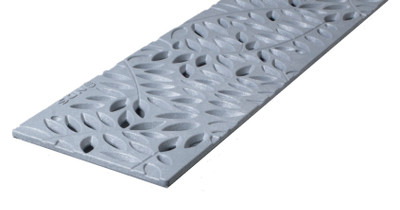 NDS Spee-D Channel Decorative Botanical Grate - Gray (Each)