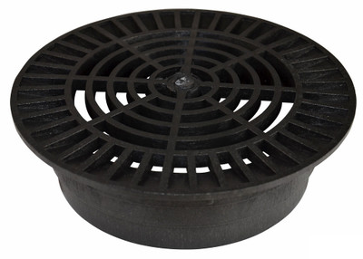 NDS 10" Round Grate for 8" Pipe - Black (Each)