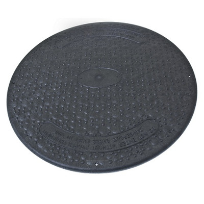 24" Structural Foam Solid Septic Riser Cover - Black 24" Structural Foam Solid Septic Riser Cover - Black