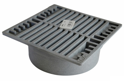 NDS  7" Square Grate - Gray