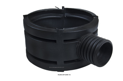 24" HDPE Saddle Tee x 4" HDPE Doublewall (PE)