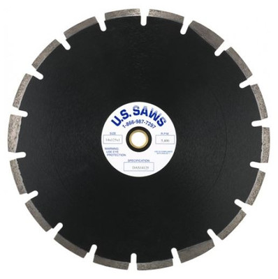 14" x .125 x 1" - 20mm Premium Asphalt Diamond Blade