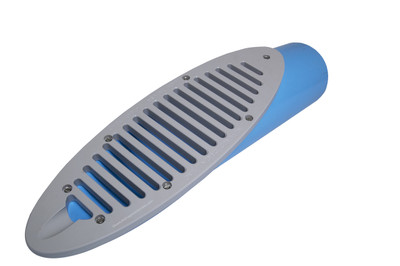 12" PVC C900 CL200 Mitered Drain w/Gray HDPE Grate
