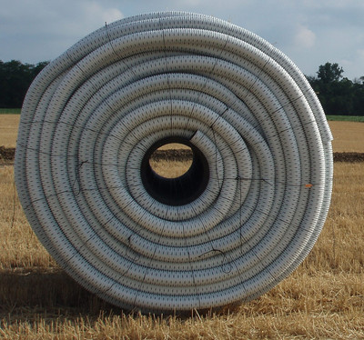4" WHITE HDPE Singlewall Perforated Pipe x 3250'
