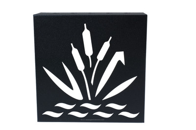 5" x 5" Black Iron Decorative Retaining Wall Drain 