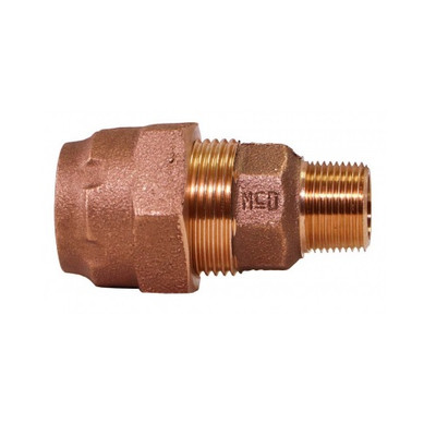 Sioux Chief 3/8 inch x 1/2 inch Lead-Free Brass 90-Degree Compression x MPT  Elbow