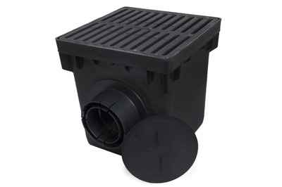 NDS 12" Four Hole Catch Basin Kit w/ Cast Iron Grate