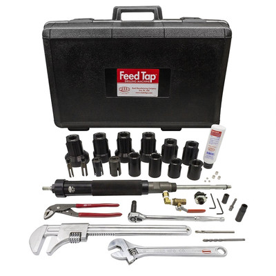 FTP2000UNIV Feed Tap Kit 3/4"-2" Drilling Machine for Plastic Pipe 09168