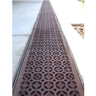 Iron Age Raw Cast Iron Interlaken Grate for 12" ABT TrenchFormer TFX-12