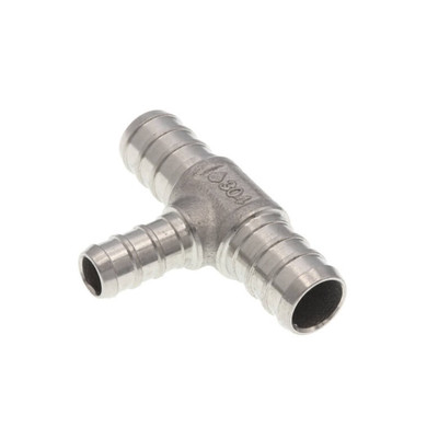 1/2" x 1/2" x 3/8" 304SS Stainless Steel Crimp PEX Tee (SSPEX-T050503)