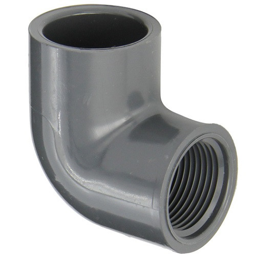 1 1/2" PVC Schedule 80 90 (1/4) (S x FPT) The Drainage Products Store