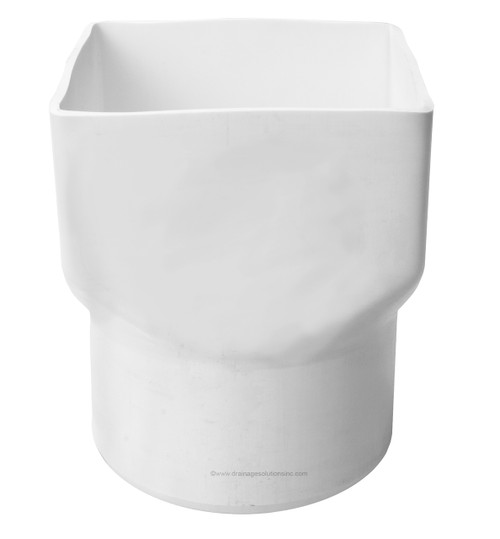 PVC 8" x 8" x 8" IPS Downspout Adapter (Centered) (DSA x Spigot) The
