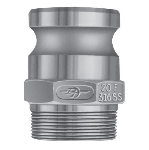 1/2" Part F, Aluminum Adapter x Male Pipe Threads