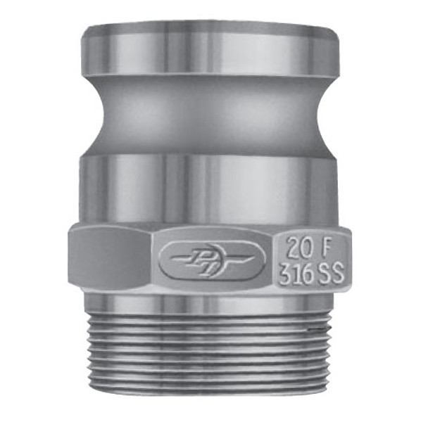 1" Part F, Aluminum Adapter x Male Pipe Threads