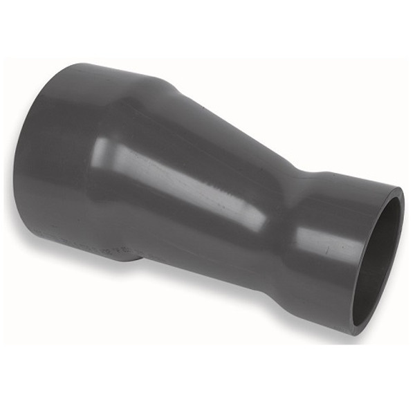 2 1/2" x 1 1/4" PVC Schedule 80 Eccentric Reducing Coupling (S x S)