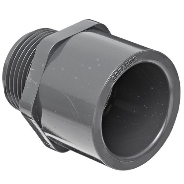 1 1/2" PVC Schedule 80 Male Adapter (S x MPT)