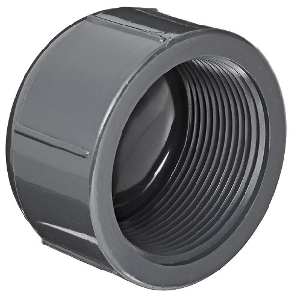 6" PVC Schedule 80 Fabricated Cap (FPT)