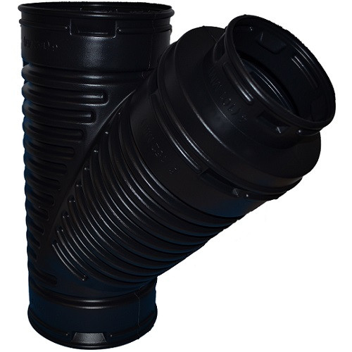 HDPE  6" x 6" x 6" or 4" Singlewall Reducing  Wye (BE) (Box of 4)