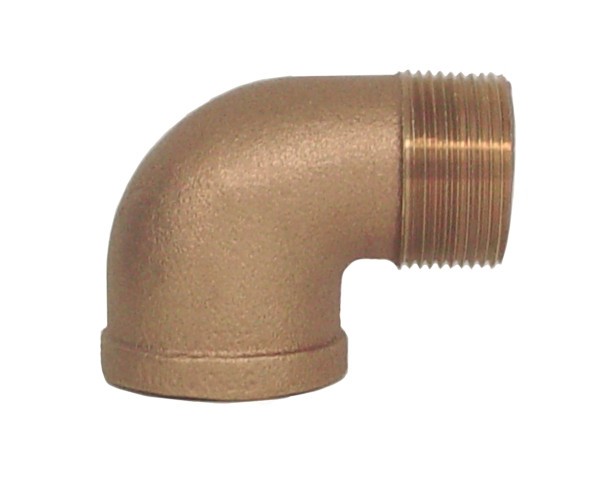 3/4" Bronze Street 90 Elbow (1/4) (FPT x MPT)
