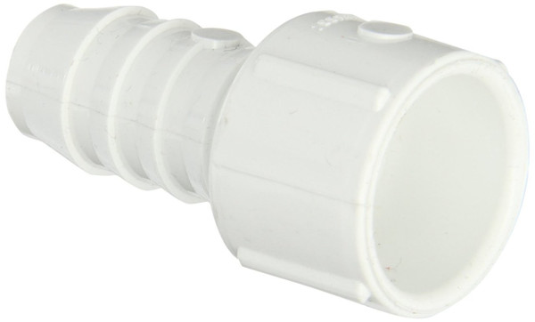 1 1/2" PVC Pipe Insert Adapter (Insert x Socket) (White)