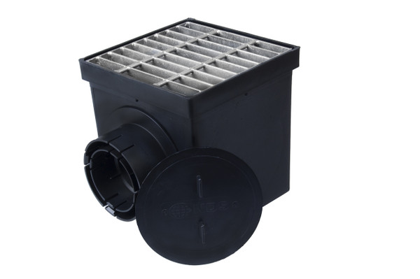 NDS 9" Catch Basin Kit w/ Galvanized Metal Grate NDS 9" Catch Basin Kit w/ Galvanized Metal Grate