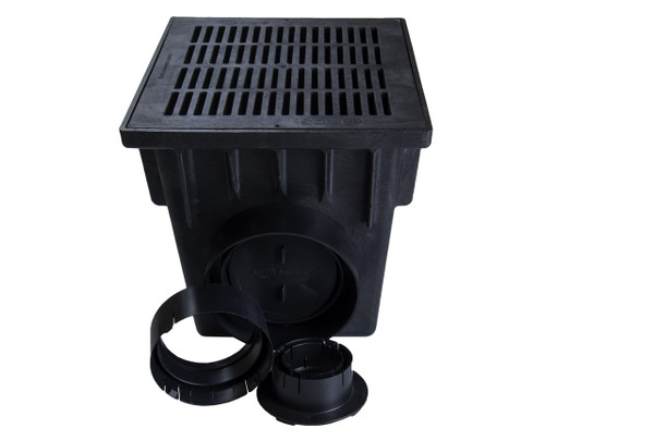 NDS 18" Two Hole Catch Basin Kit w/ Black Grate NDS 18" Two Hole Catch Basin Kit w/ Black Grate