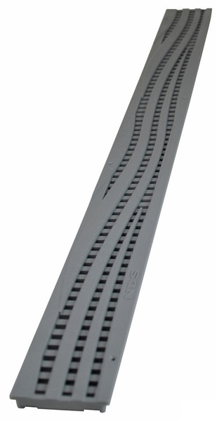 NDS Mini Channel Decorative Wave Grate - Gray (Each)
