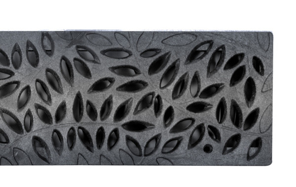 NDS Spee-D Channel Decorative Botanical Grate - Black (Each)