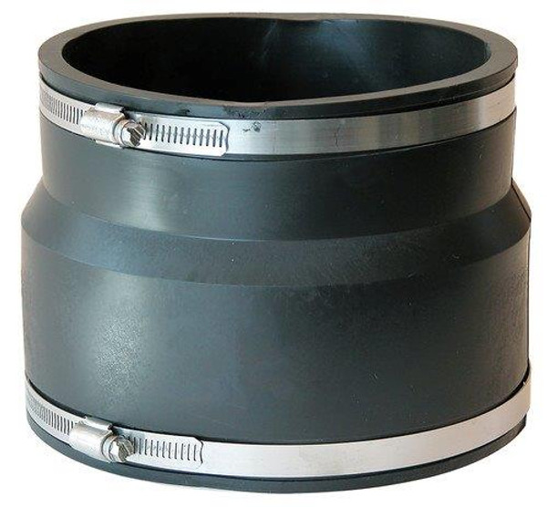 PVC  8" x 8" Flexible Coupling (AC/DI/Corrugated x CI/Plastic)