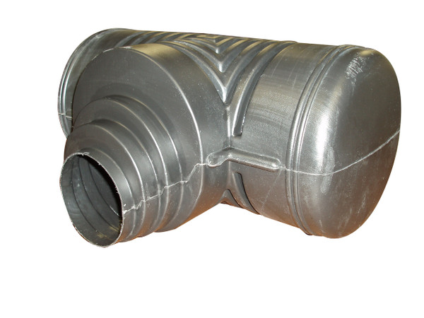 8" x 8" x 8"-6"-5"-4" HDPE Singlewall Blind Reducing Tee / 90 (1/4) (BE)