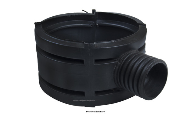 24" HDPE Saddle Tee x 8" HDPE Doublewall (PE)